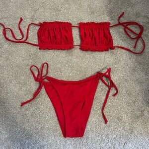 Red Bikini Set